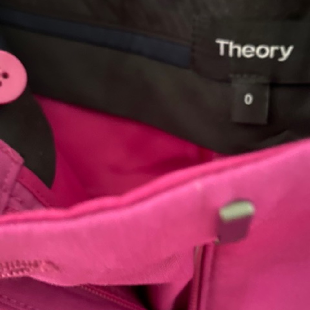 THEORY fuchsia tailored suit pants US 0 NWOT